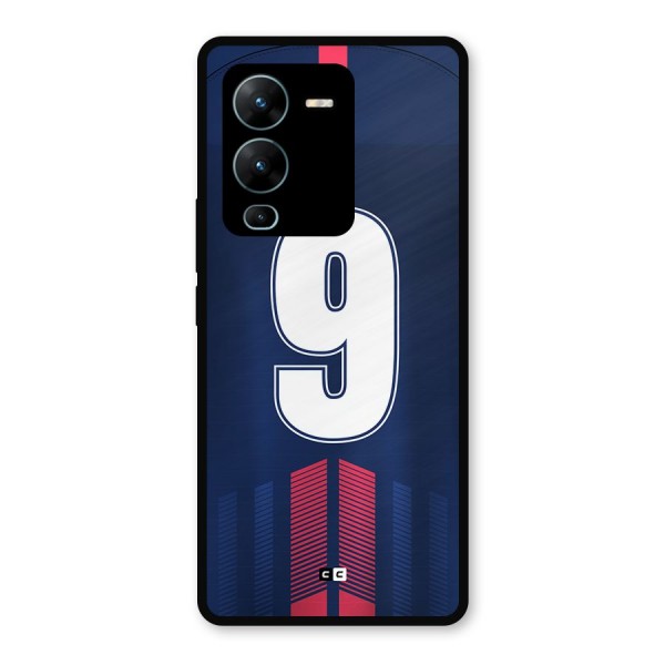 Jersy No 9 Metal Back Case for Vivo V25 Pro