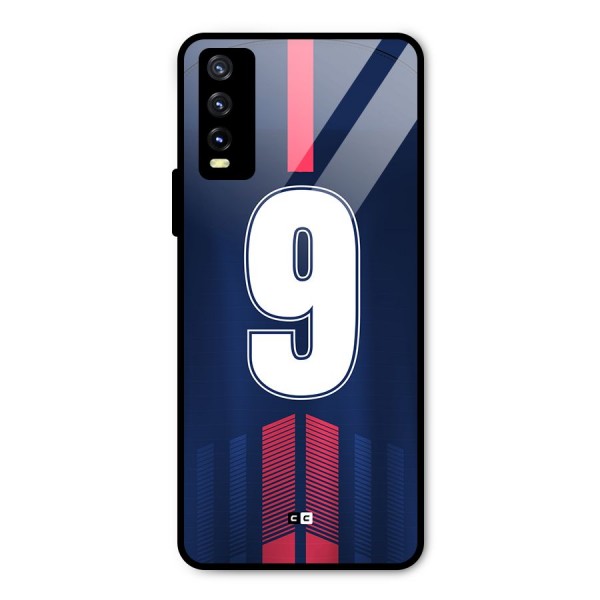 Jersy No 9 Metal Back Case for Vivo Y20 2021