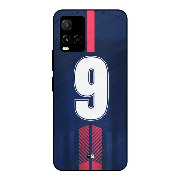 Jersy No 9 Metal Back Case for Vivo Y21