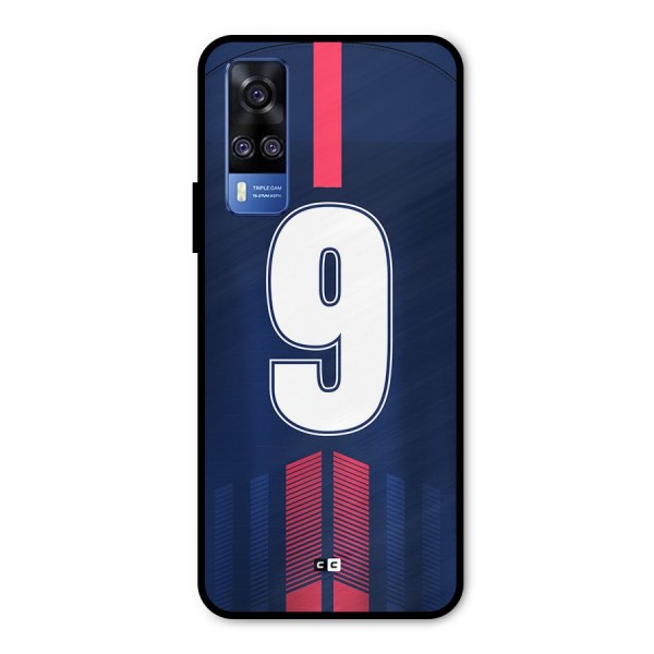 Jersy No 9 Metal Back Case for Vivo Y31