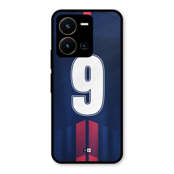 Jersy No 9 Metal Back Case for Vivo Y35