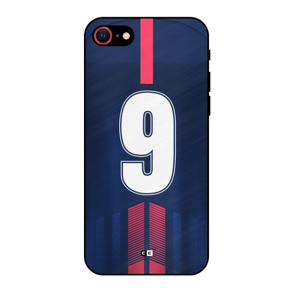 Jersy No 9 Metal Back Case for iPhone 8