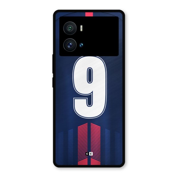 Jersy No 9 Metal Back Case for iQOO 9 Pro