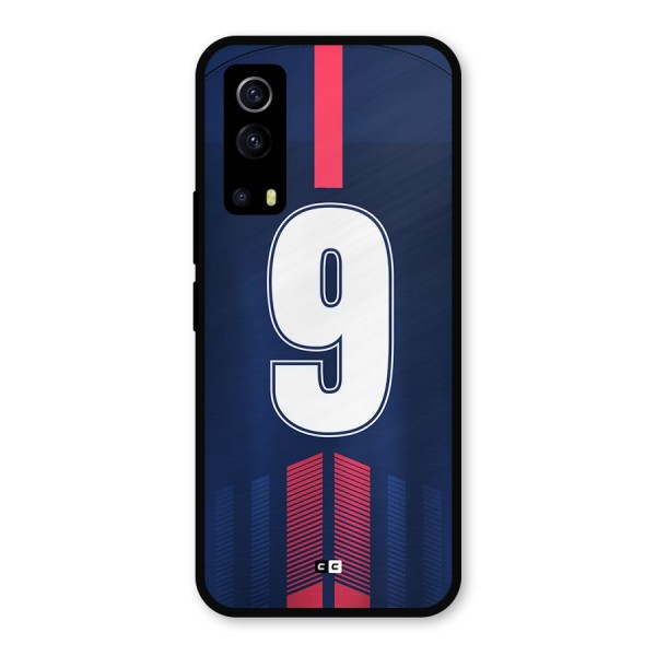 Jersy No 9 Metal Back Case for iQOO Z3