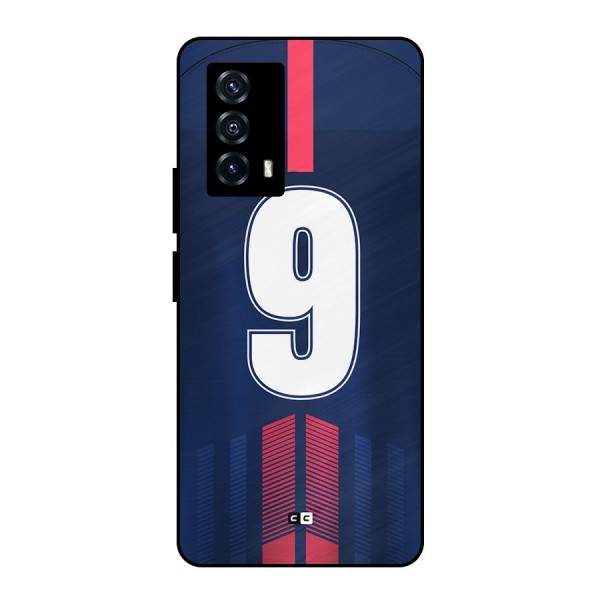 Jersy No 9 Metal Back Case for iQOO Z5