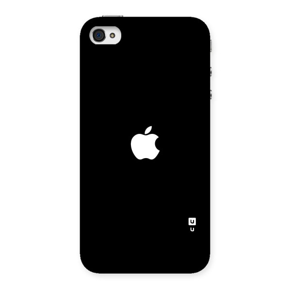 Jet Black Apple Special Back Case for iPhone 4 4s