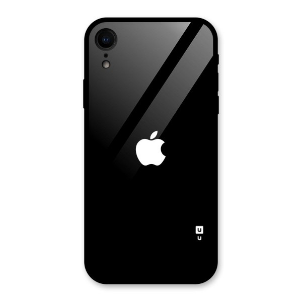 Jet Black Apple Special Glass Back Case for iPhone XR