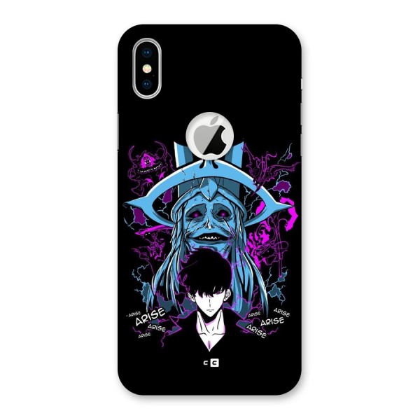 Jinwoo Arise Back Case for iPhone X Logo Cut