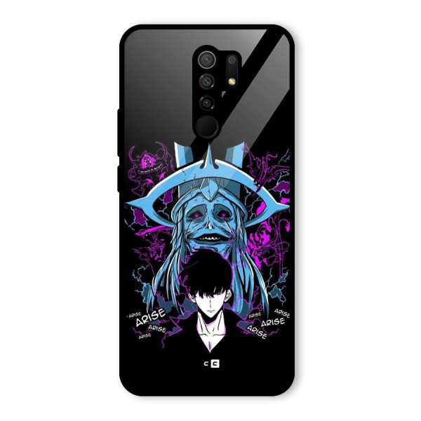 Jinwoo Arise Glass Back Case for Redmi 9 Prime