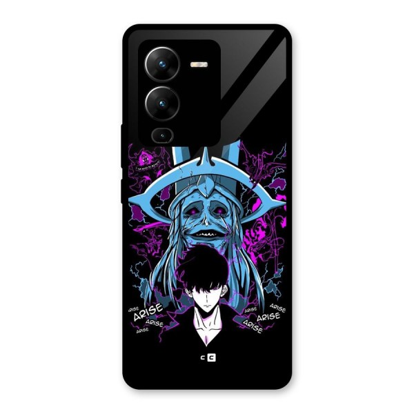 Jinwoo Arise Glass Back Case for Vivo V25 Pro