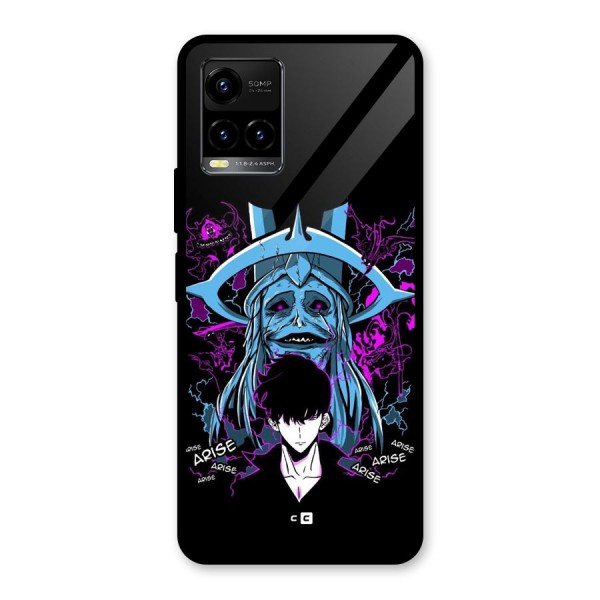 Jinwoo Arise Glass Back Case for Vivo Y21 2021