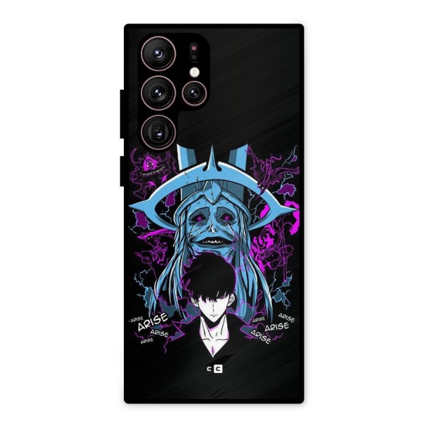 Jinwoo Arise Metal Back Case for Galaxy S22 Ultra 5G