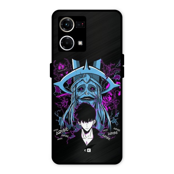 Jinwoo Arise Metal Back Case for Oppo F21 Pro 4G