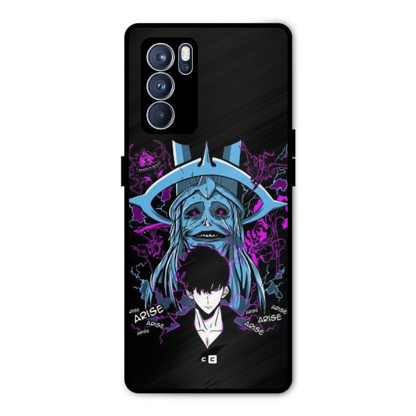 Jinwoo Arise Metal Back Case for Oppo Reno6 Pro 5G