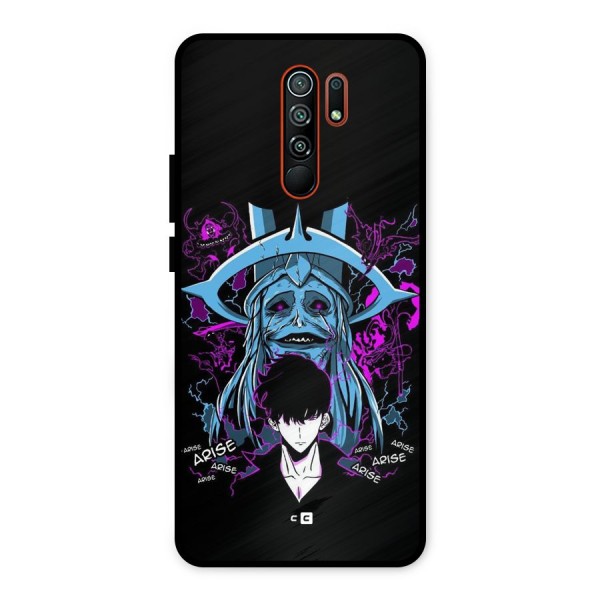 Jinwoo Arise Metal Back Case for Redmi 9 Prime