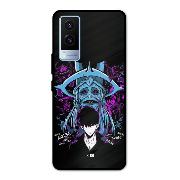 Jinwoo Arise Metal Back Case for Vivo V21e 5G