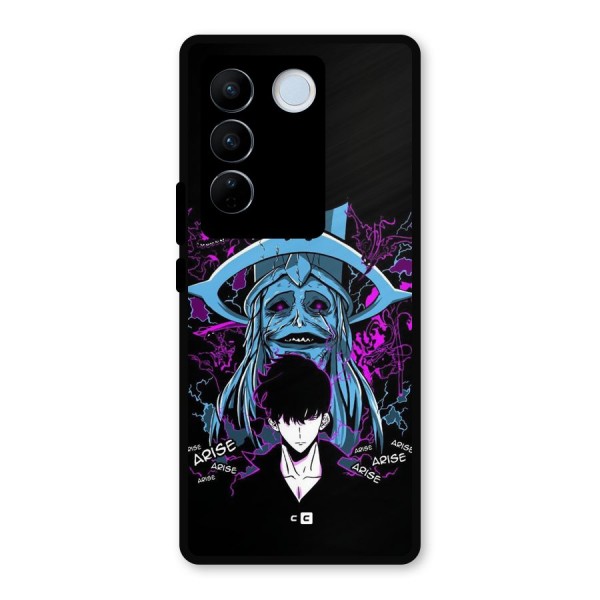 Jinwoo Arise Metal Back Case for Vivo V27 Pro