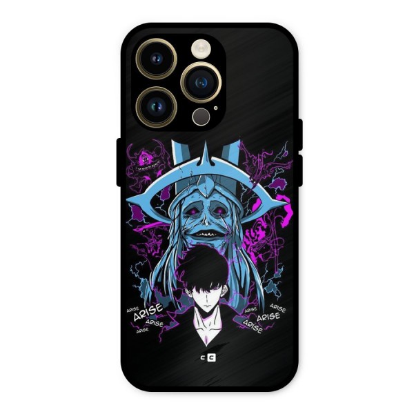 Jinwoo Arise Metal Back Case for iPhone 14 Pro