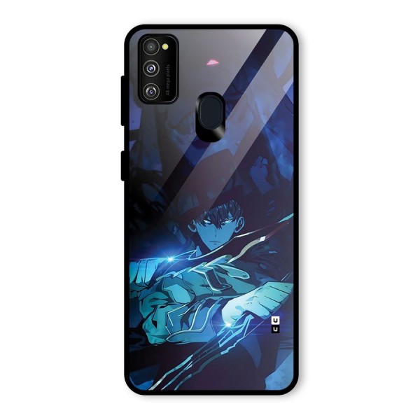 Jinwoo Fighting Mode Glass Back Case for Galaxy M30s