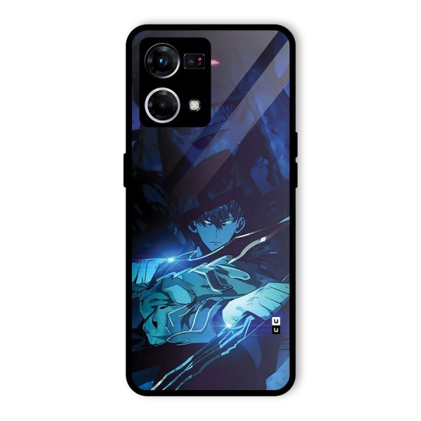 Jinwoo Fighting Mode Glass Back Case for Oppo F21 Pro 4G
