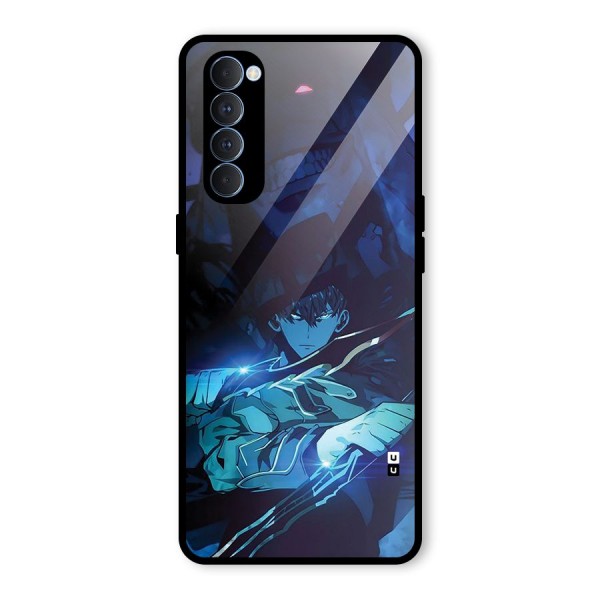 Jinwoo Fighting Mode Glass Back Case for Oppo Reno4 Pro