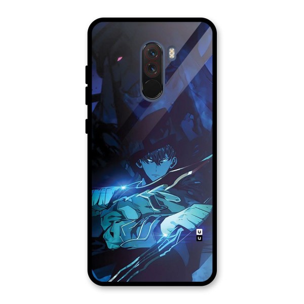 Jinwoo Fighting Mode Glass Back Case for Poco F1