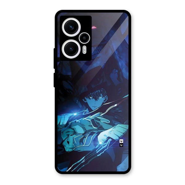 Jinwoo Fighting Mode Glass Back Case for Poco F5