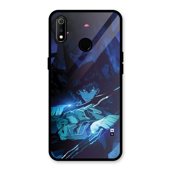 Jinwoo Fighting Mode Glass Back Case for Realme 3