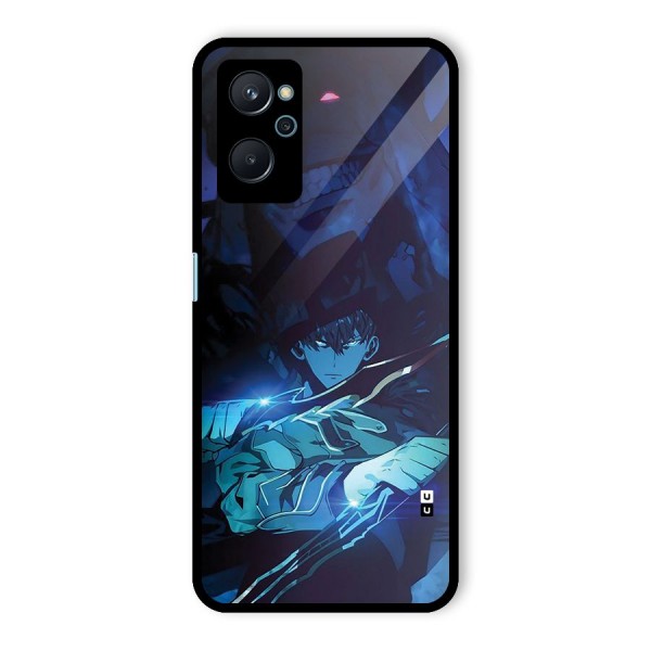 Jinwoo Fighting Mode Glass Back Case for Realme 9i