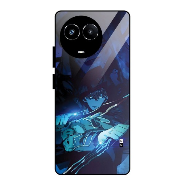 Jinwoo Fighting Mode Glass Back Case for Realme Narzo 60X