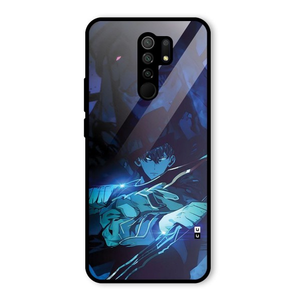 Jinwoo Fighting Mode Glass Back Case for Redmi 9 Prime