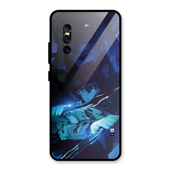 Jinwoo Fighting Mode Glass Back Case for Vivo V15 Pro