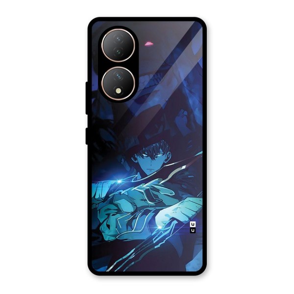 Jinwoo Fighting Mode Glass Back Case for Vivo Y100A