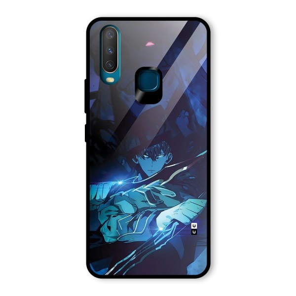 Jinwoo Fighting Mode Glass Back Case for Vivo Y12