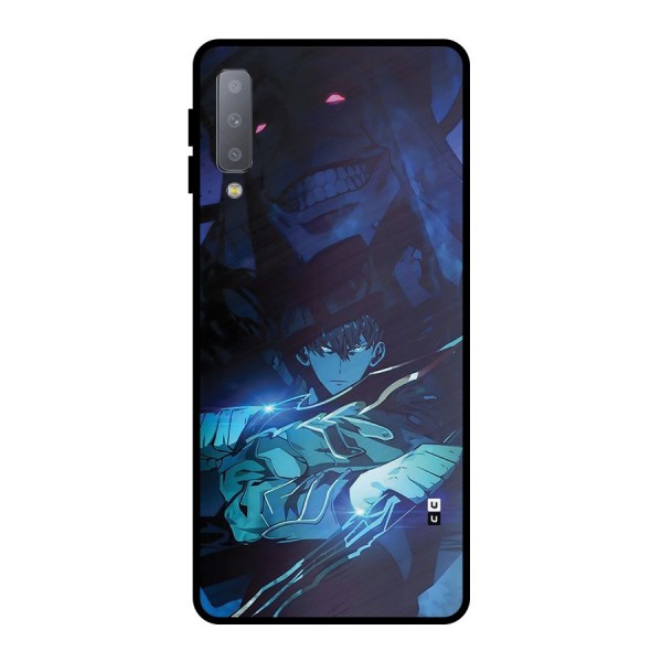 Jinwoo Fighting Mode Metal Back Case for Galaxy A7 (2018)