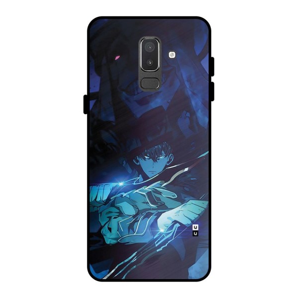 Jinwoo Fighting Mode Metal Back Case for Galaxy On8 (2018)