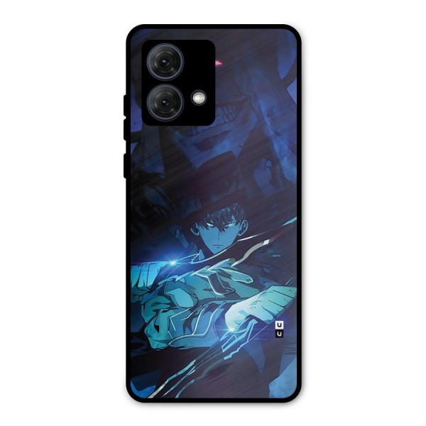 Jinwoo Fighting Mode Metal Back Case for Moto G84