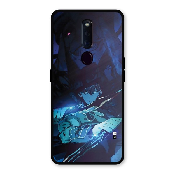 Jinwoo Fighting Mode Metal Back Case for Oppo F11 Pro