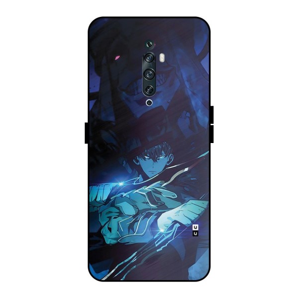 Jinwoo Fighting Mode Metal Back Case for Oppo Reno2 F