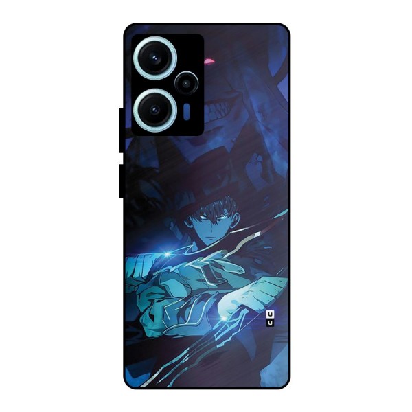 Jinwoo Fighting Mode Metal Back Case for Poco F5