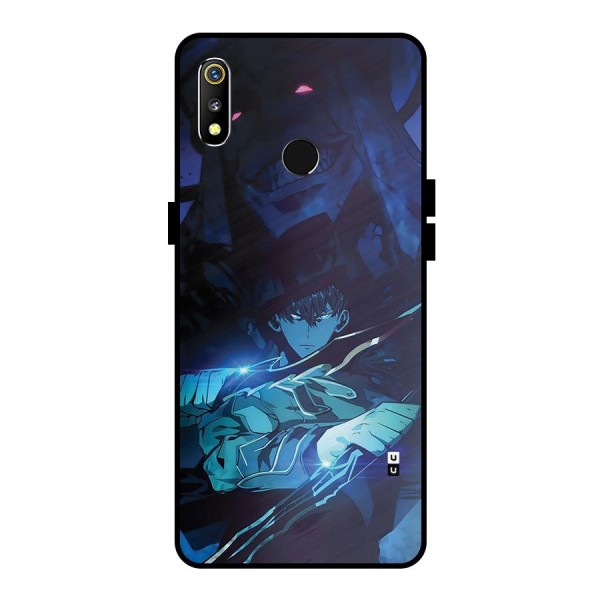 Jinwoo Fighting Mode Metal Back Case for Realme 3