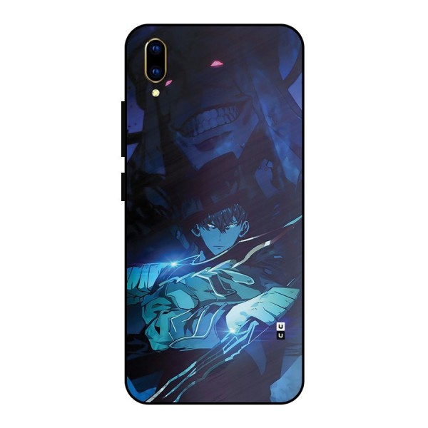 Jinwoo Fighting Mode Metal Back Case for Vivo V11 Pro