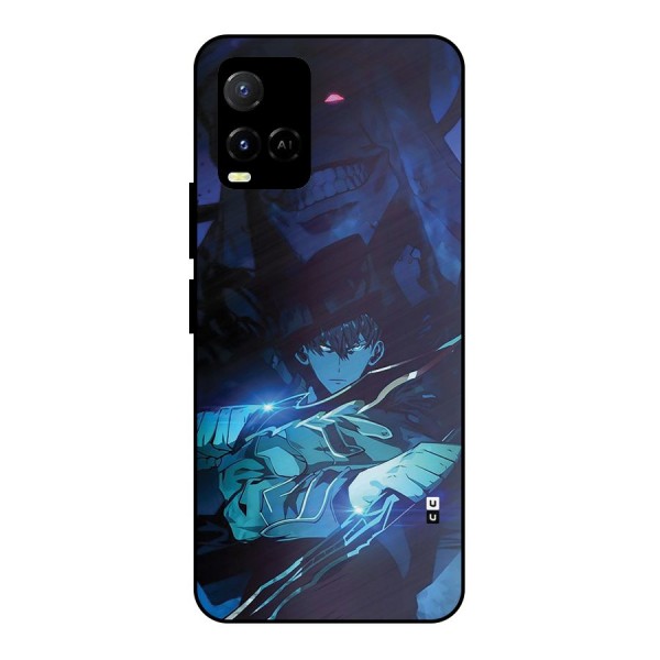 Jinwoo Fighting Mode Metal Back Case for Vivo Y21A