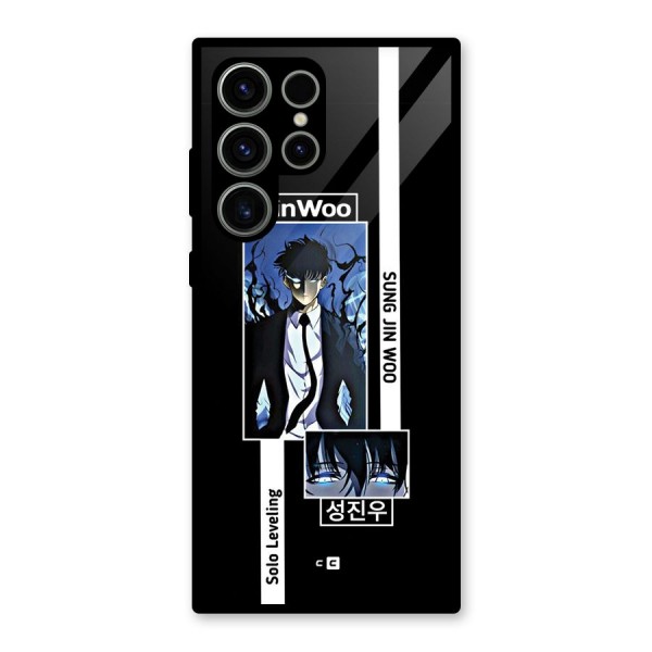Jinwoo Sung In A Battle Form Glass Back Case for Galaxy S23 Ultra