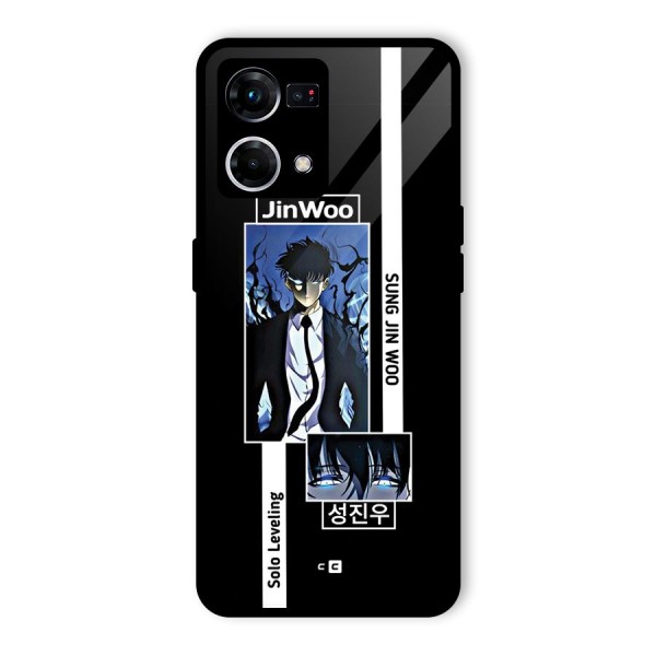 Jinwoo Sung In A Battle Form Glass Back Case for Oppo F21 Pro 4G