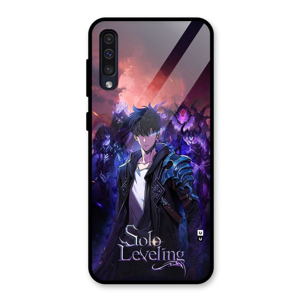 Jinwoo With Knights Glass Back Case for Galaxy A50