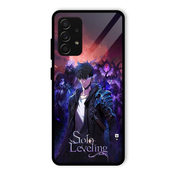 Jinwoo With Knights Glass Back Case for Galaxy A53 5G