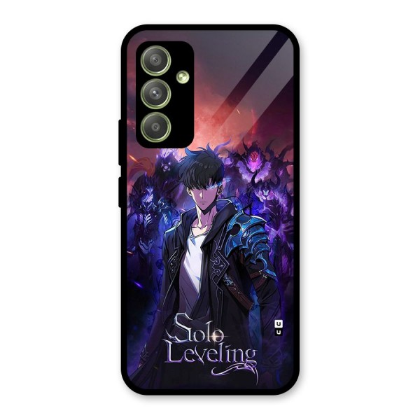 Jinwoo With Knights Glass Back Case for Galaxy A54