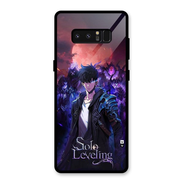 Jinwoo With Knights Glass Back Case for Galaxy Note 8