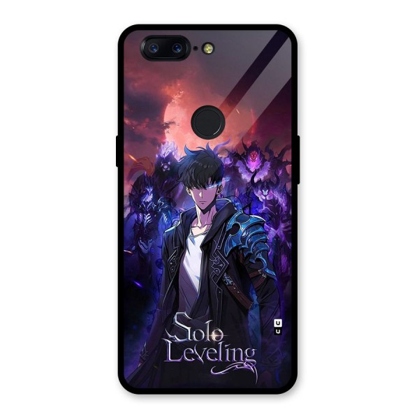 Jinwoo With Knights Glass Back Case for OnePlus 5T